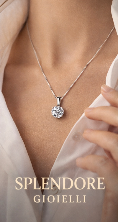 Collana Pendente Moissanite Elegante™