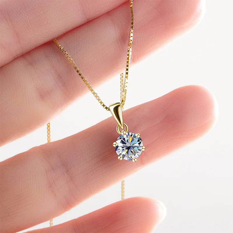 Collana Pendente Moissanite Elegante™